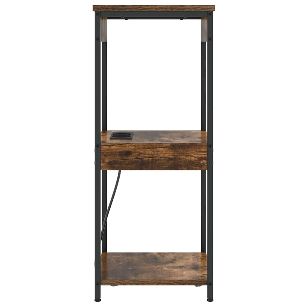 Natskab Røget eg 41 x 31 x 76 cm Konstrueret træ