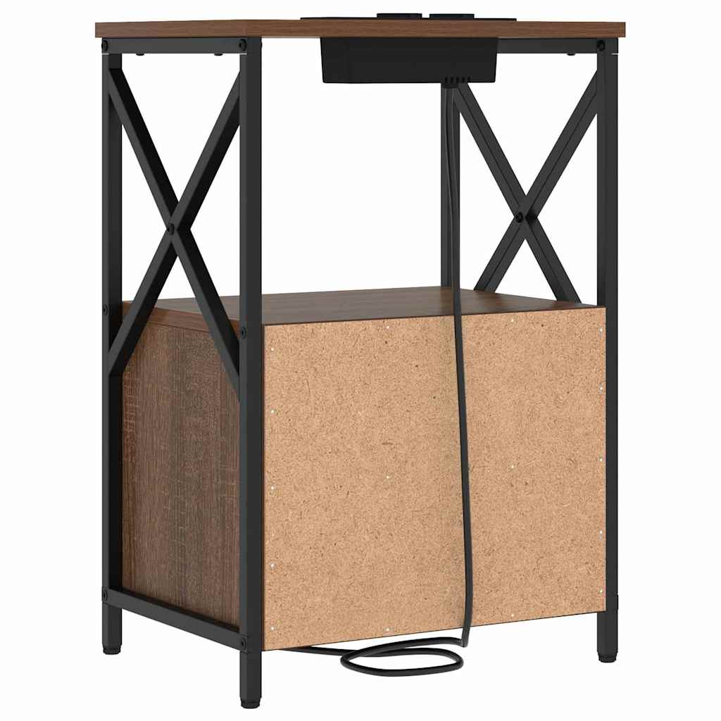 Natskab Brun eg 40 x 31 x 60 cm Konstrueret træ