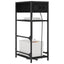 Natskab Sort eg 40 x 27 x 76 cm Konstrueret træ
