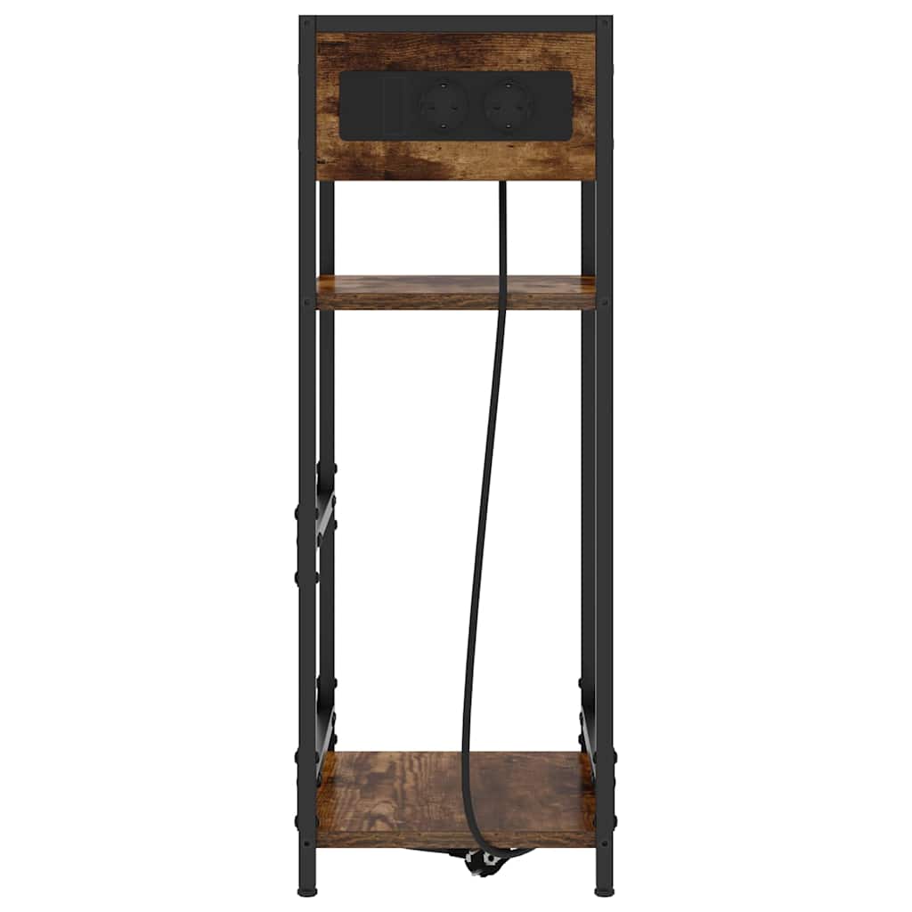 Natskab Røget eg 40 x 27 x 76 cm Konstrueret træ