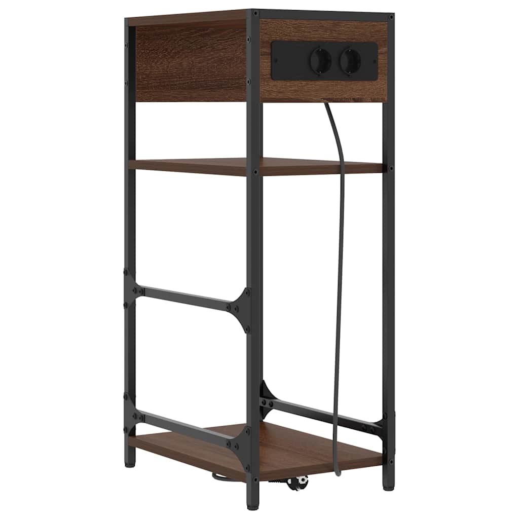 Natskab Brun eg 40 x 27 x 76 cm Konstrueret træ