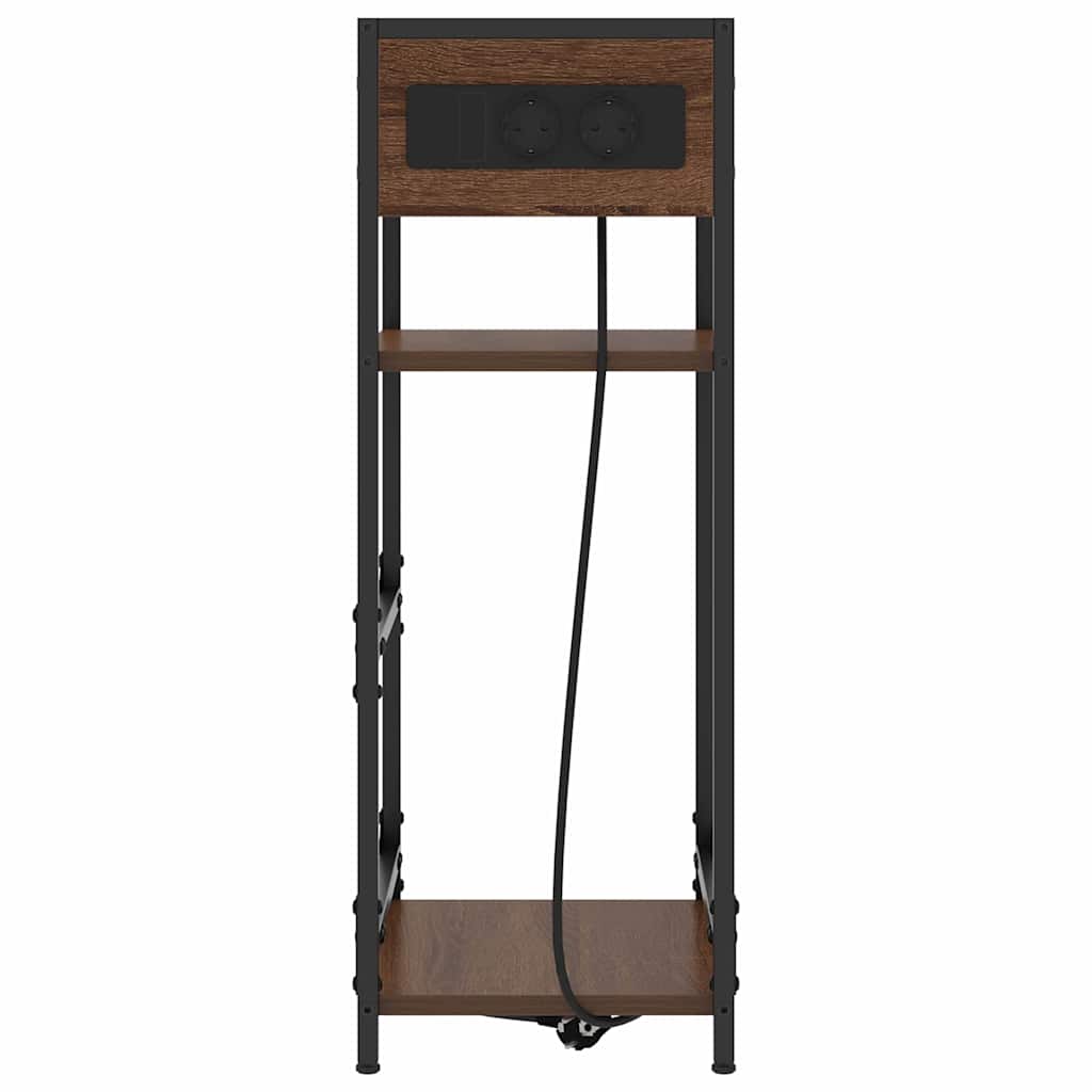 Natskab Brun eg 40 x 27 x 76 cm Konstrueret træ