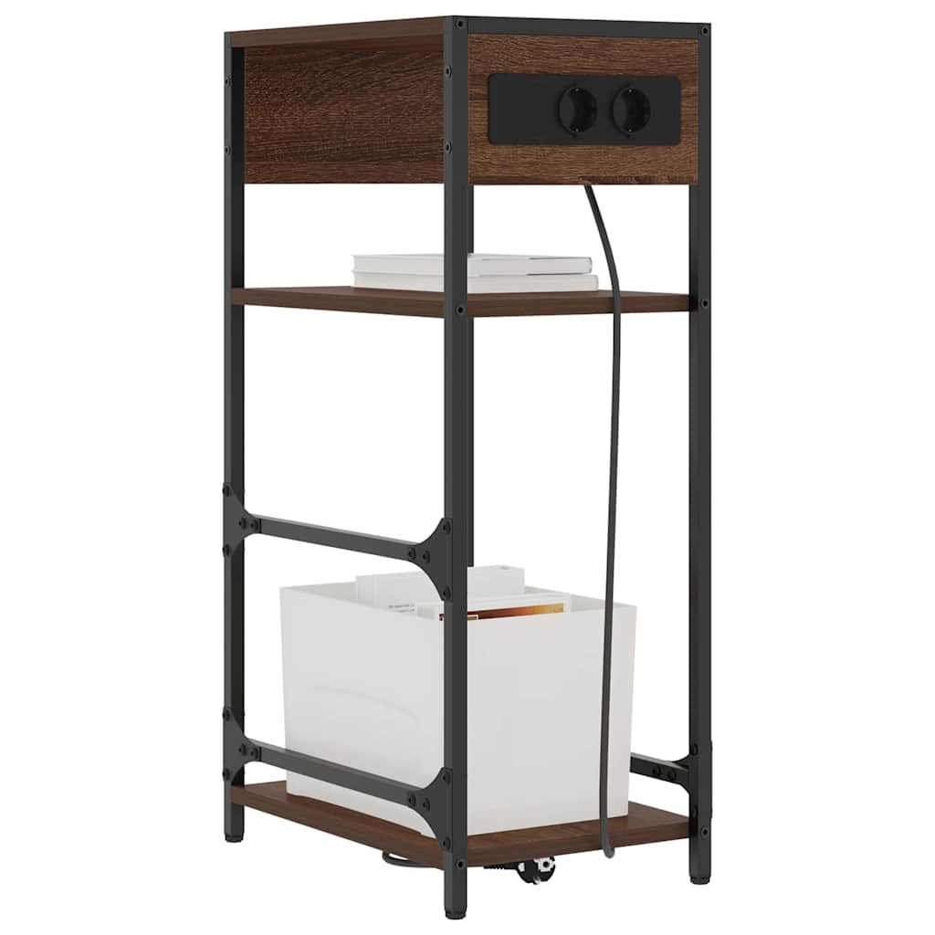 Natskab Brun eg 40 x 27 x 76 cm Konstrueret træ