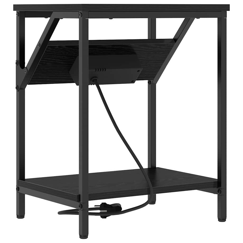 Natskab Sort eg 38 x 30 x 48 cm Konstrueret træ