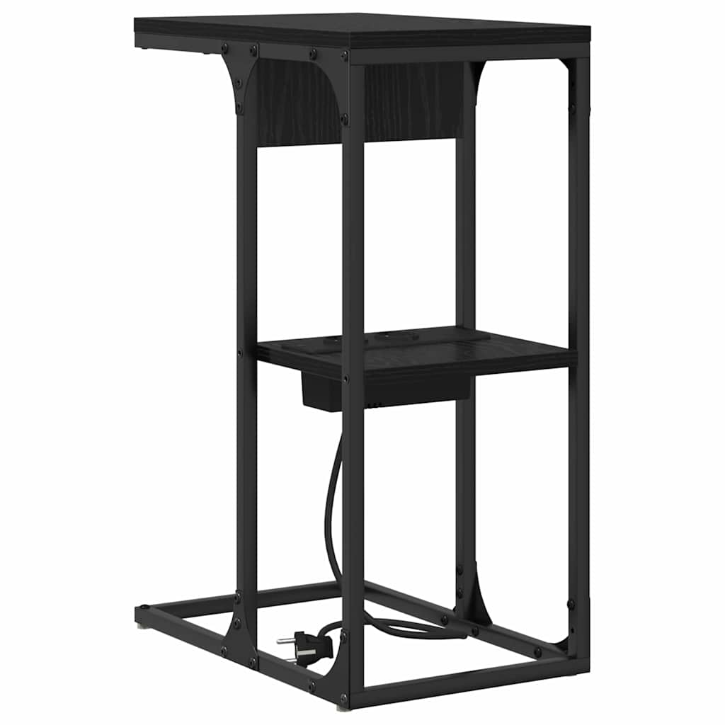 Natskab Sort eg 41,5 x 26 x 60,5 cm Konstrueret træ