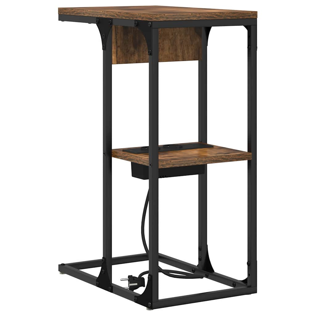 Natskab Røget eg 41,5 x 26 x 60,5 cm Konstrueret træ