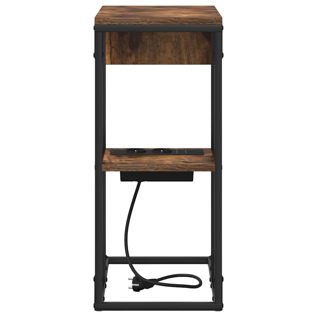 Natskab Røget eg 41,5 x 26 x 60,5 cm Konstrueret træ