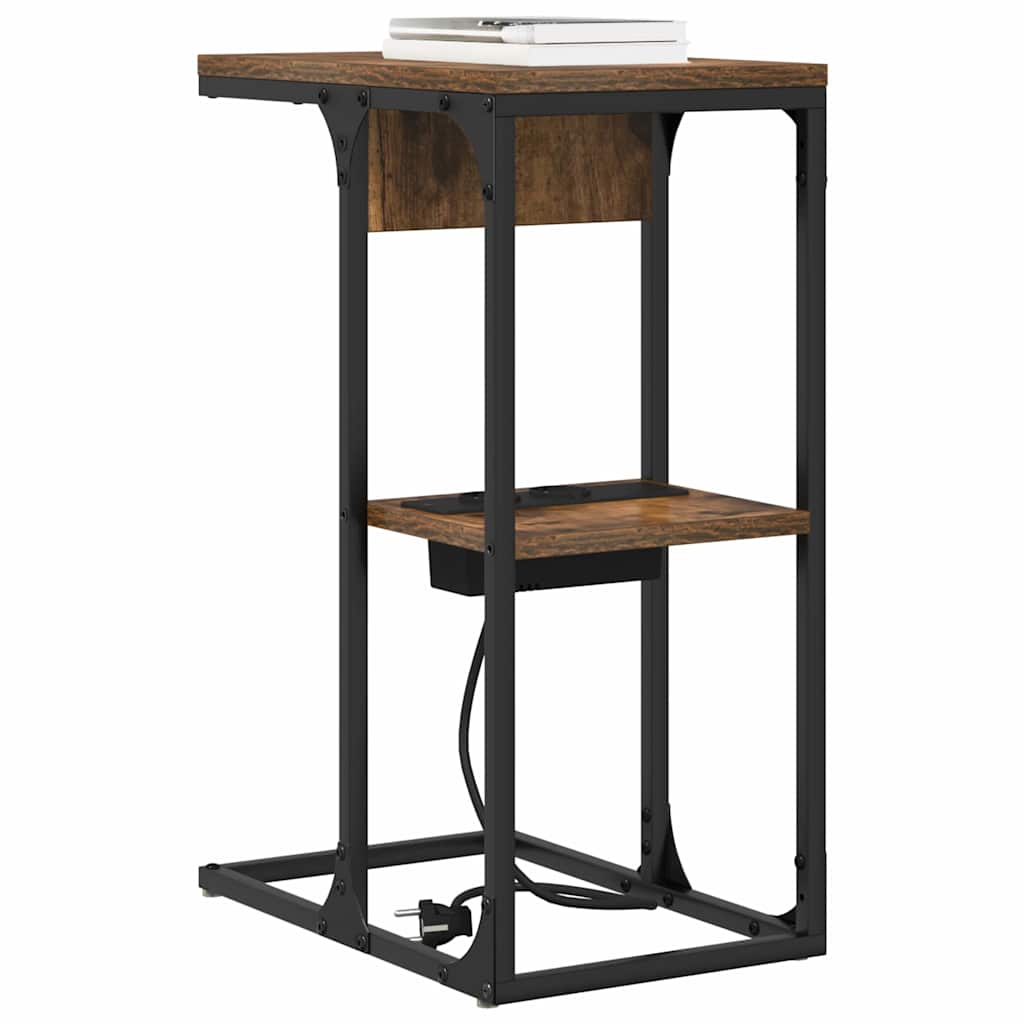 Natskab Røget eg 41,5 x 26 x 60,5 cm Konstrueret træ