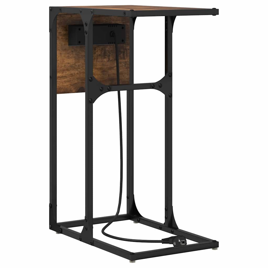 Natskab Røget eg 41,5 x 26 x 60,5 cm Konstrueret træ