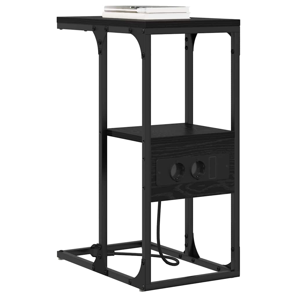 Natskab Sort eg 41,5 x 26 x 60,5 cm Konstrueret træ