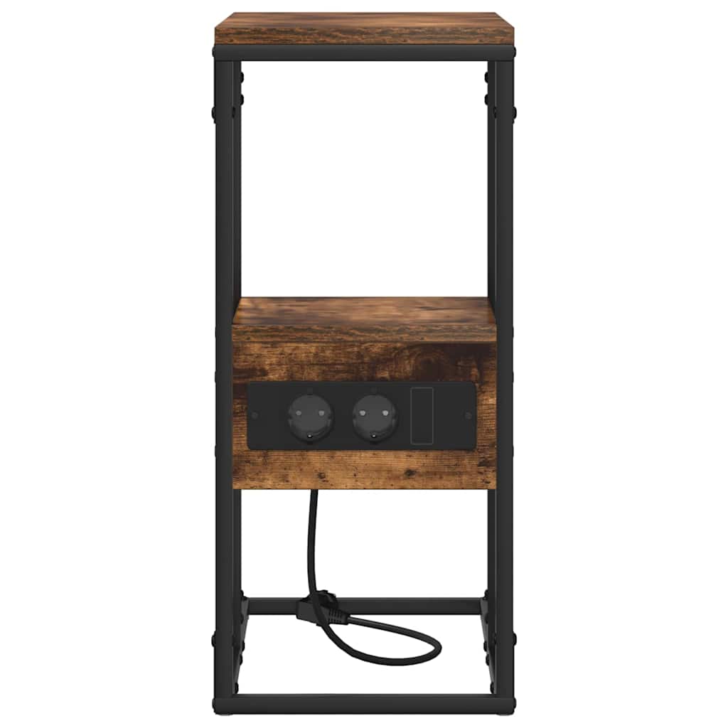 Natskab Røget eg 41,5 x 26 x 60,5 cm Konstrueret træ