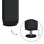 Opbevaringshovedgavl Sort eg Konstrueret træ