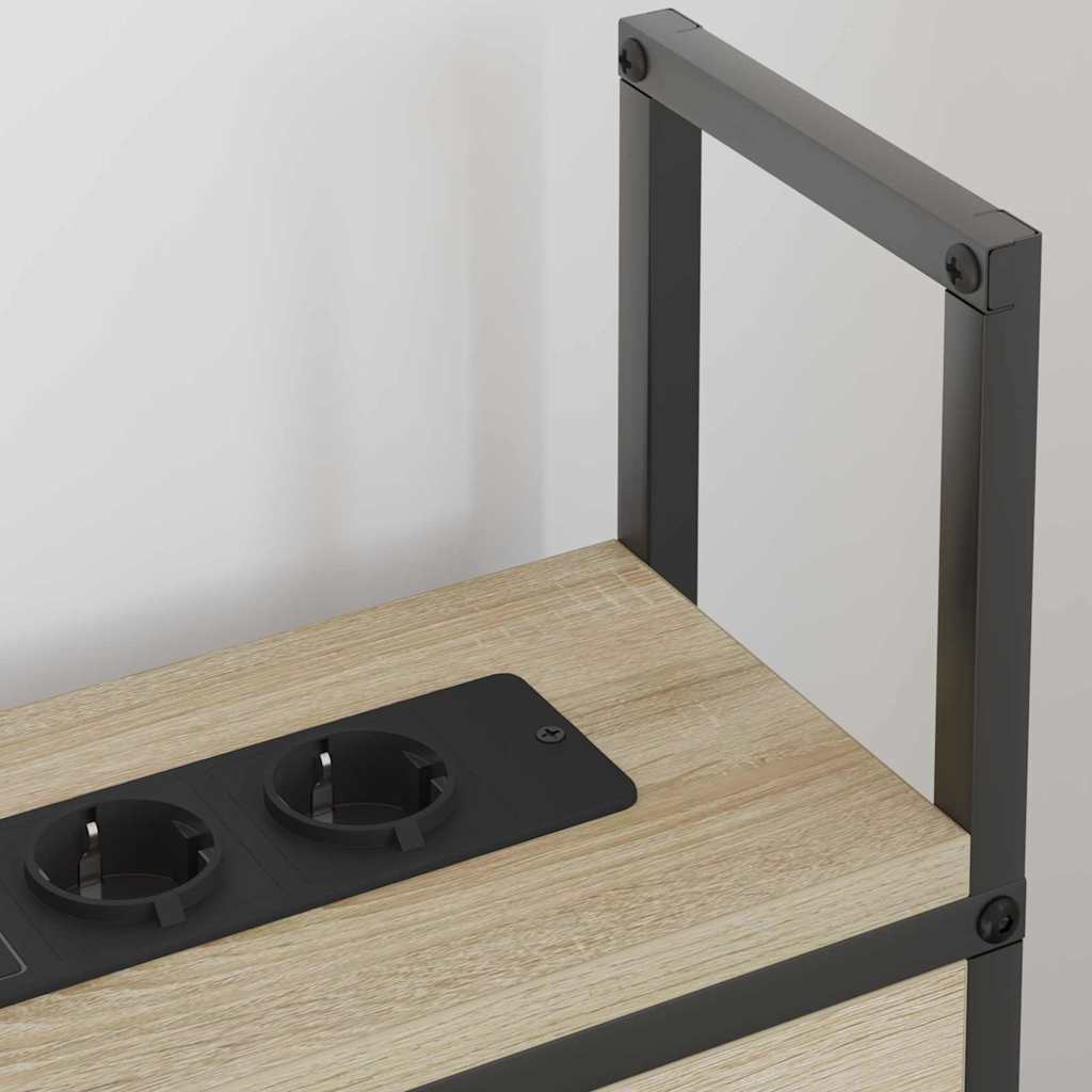Opbevaringshovedgavl med Opladningsstation Sonoma-eg