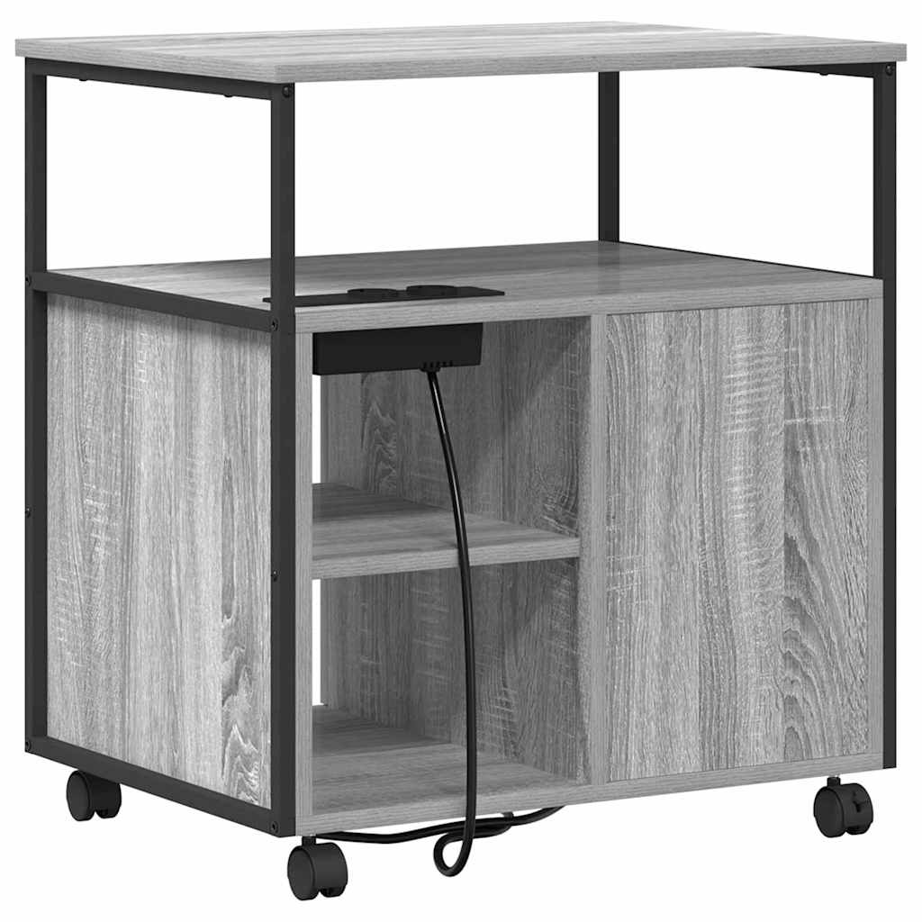 Skab med Opladningsstation 61 x 46 x 67 cm Konstrueret træ