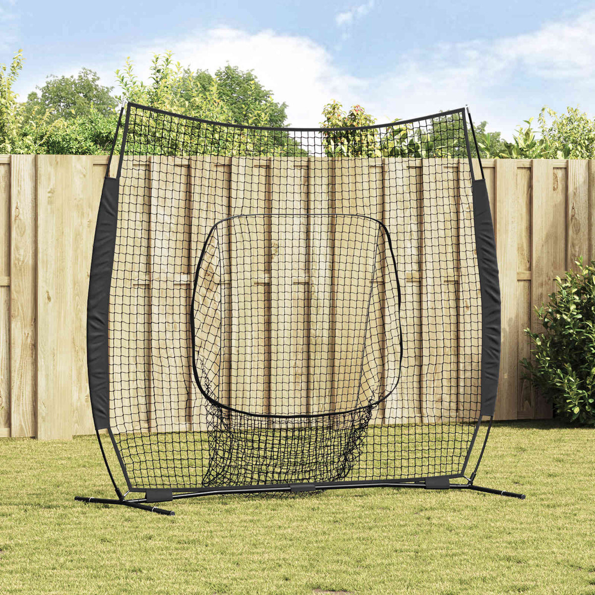 Baseball øvelsesnet Sort 250 x 106 x 209 cm Polyester