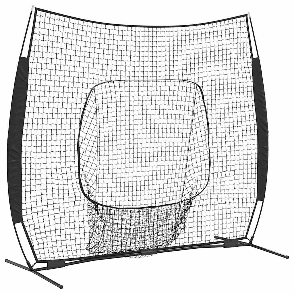 Baseball øvelsesnet Sort 250 x 106 x 209 cm Polyester