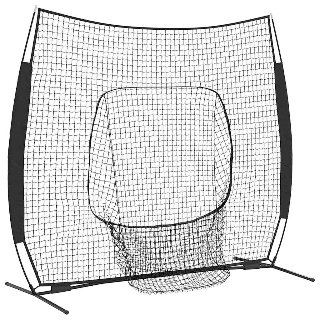 Baseball øvelsesnet Sort 250 x 106 x 209 cm Polyester