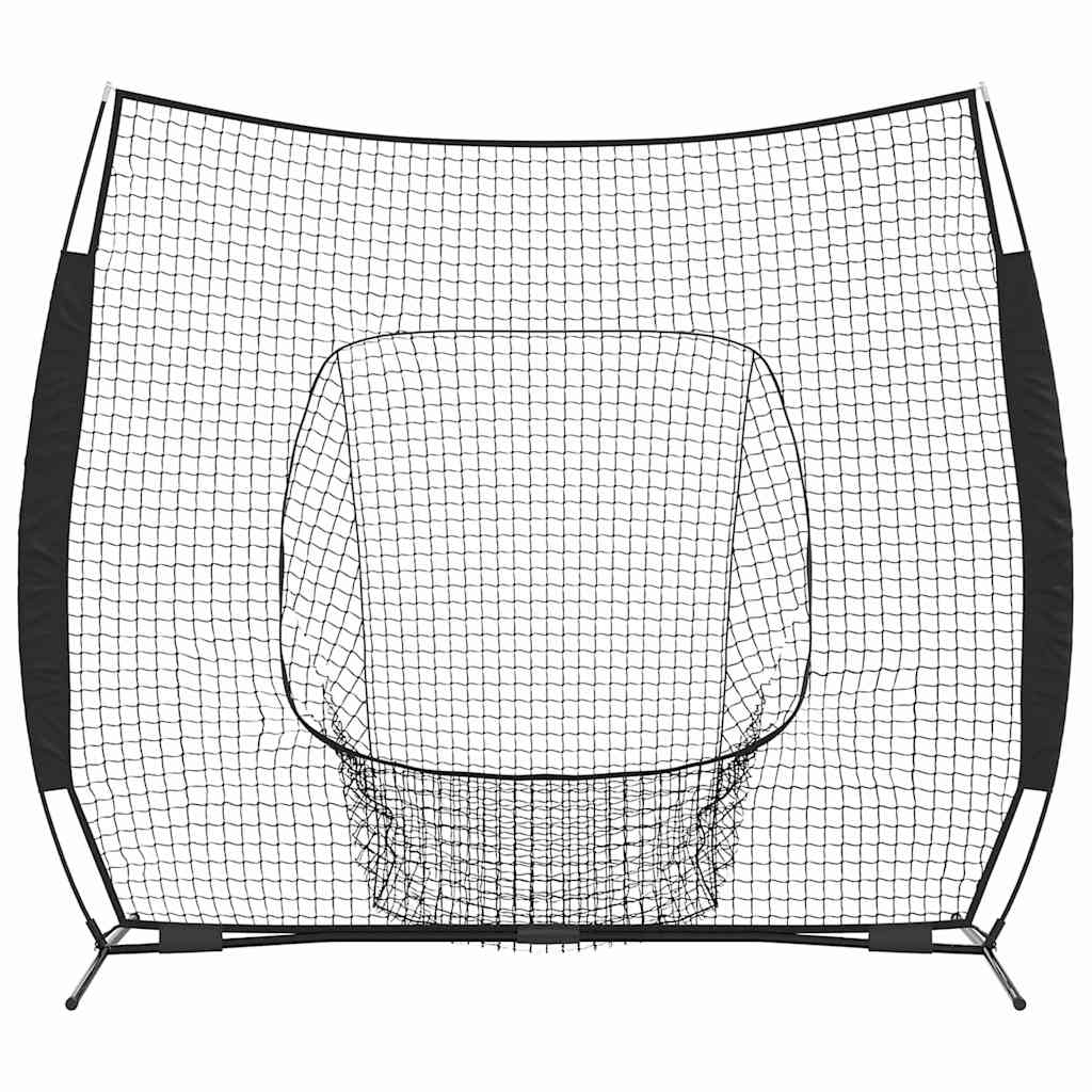 Baseball øvelsesnet Sort 250 x 106 x 209 cm Polyester