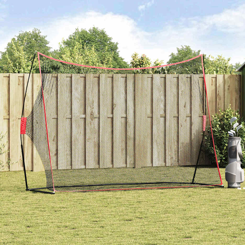 Golf Træningshjælp Sort 314 x 92 x 214 cm Polyester