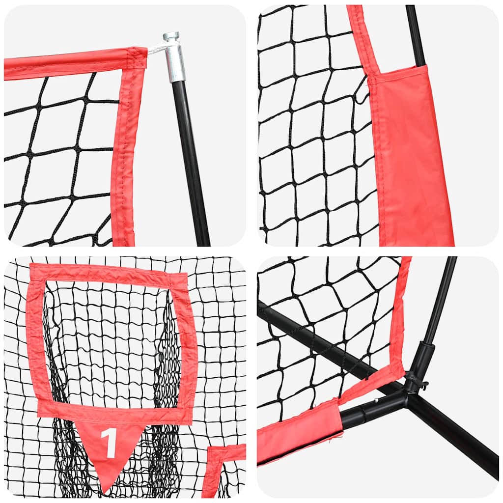 Baseball øvelsesnet Sort 214,5 x 89,5 x 181 cm Polyester
