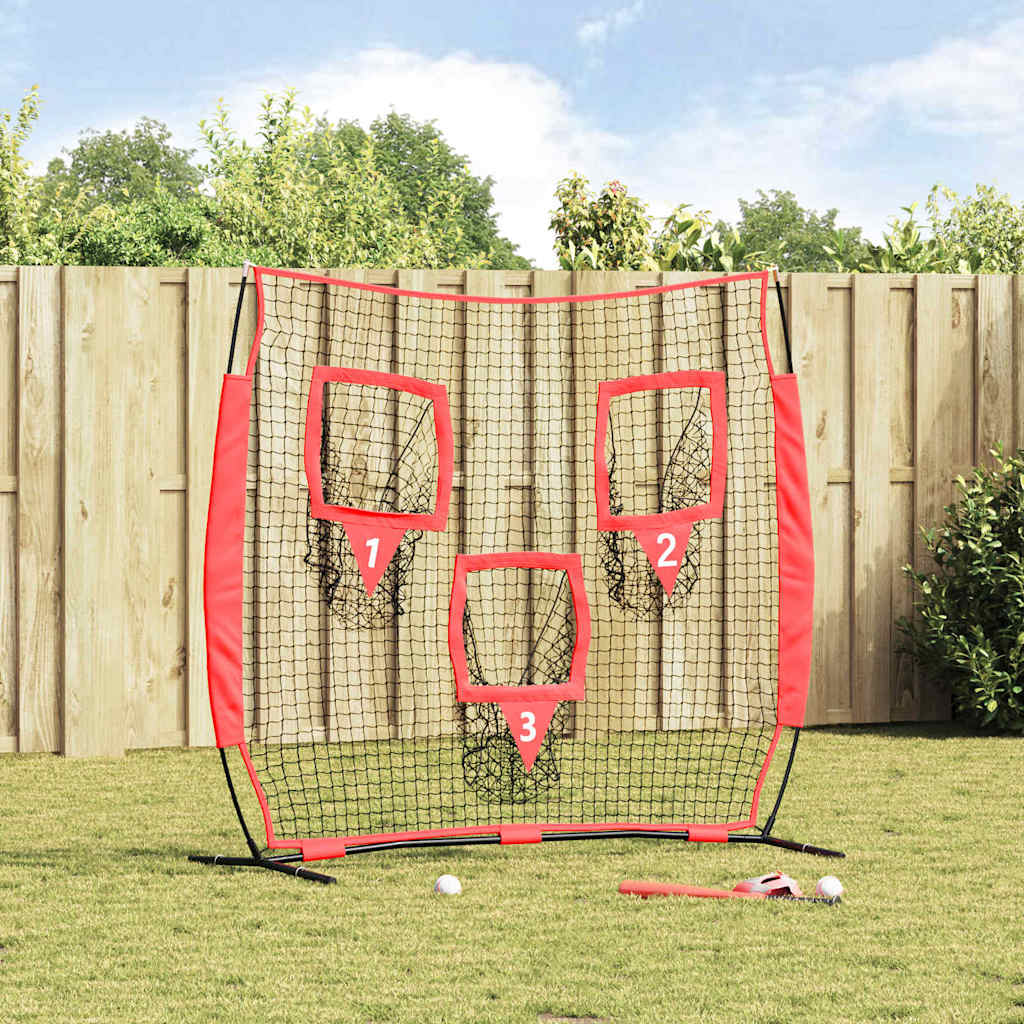 Baseball øvelsesnet Sort 214,5 x 89,5 x 181 cm Polyester