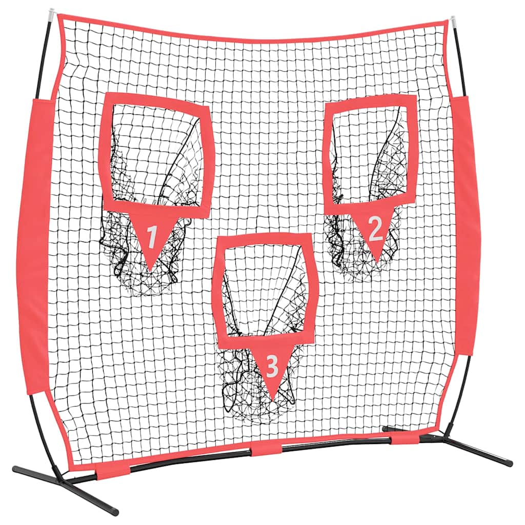 Baseball øvelsesnet Sort 214,5 x 89,5 x 181 cm Polyester