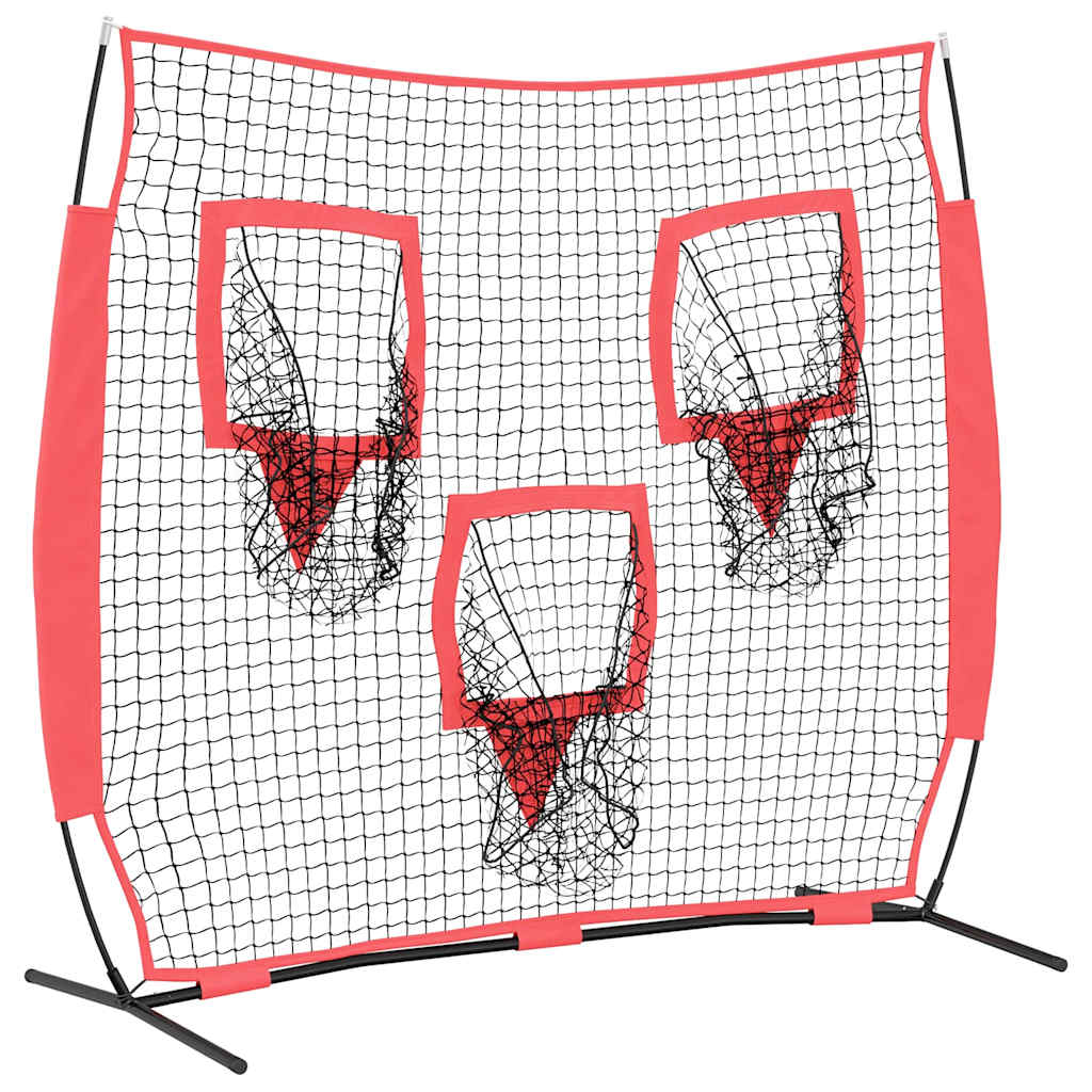 Baseball øvelsesnet Sort 214,5 x 89,5 x 181 cm Polyester
