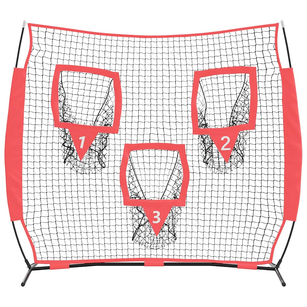 Baseball øvelsesnet Sort 214,5 x 89,5 x 181 cm Polyester
