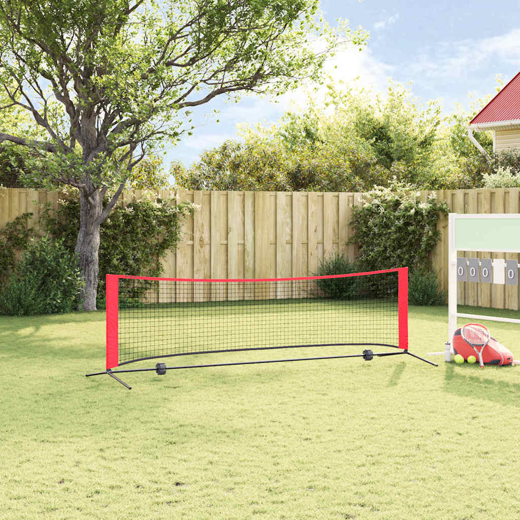 Tennis Net Sort og rød 301 x 90,5 x 87 cm Polyester