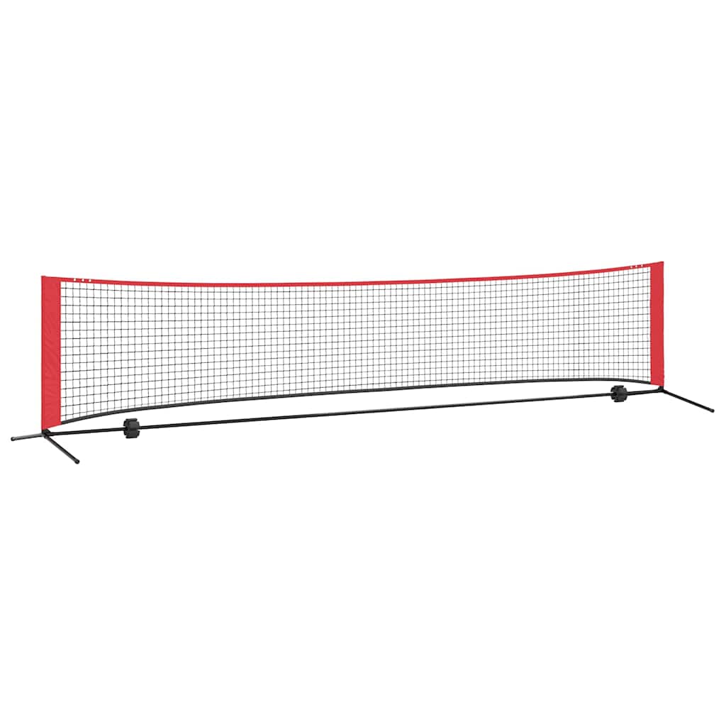 Tennis Net Sort og rød 396 x 92 x 87 cm Polyester