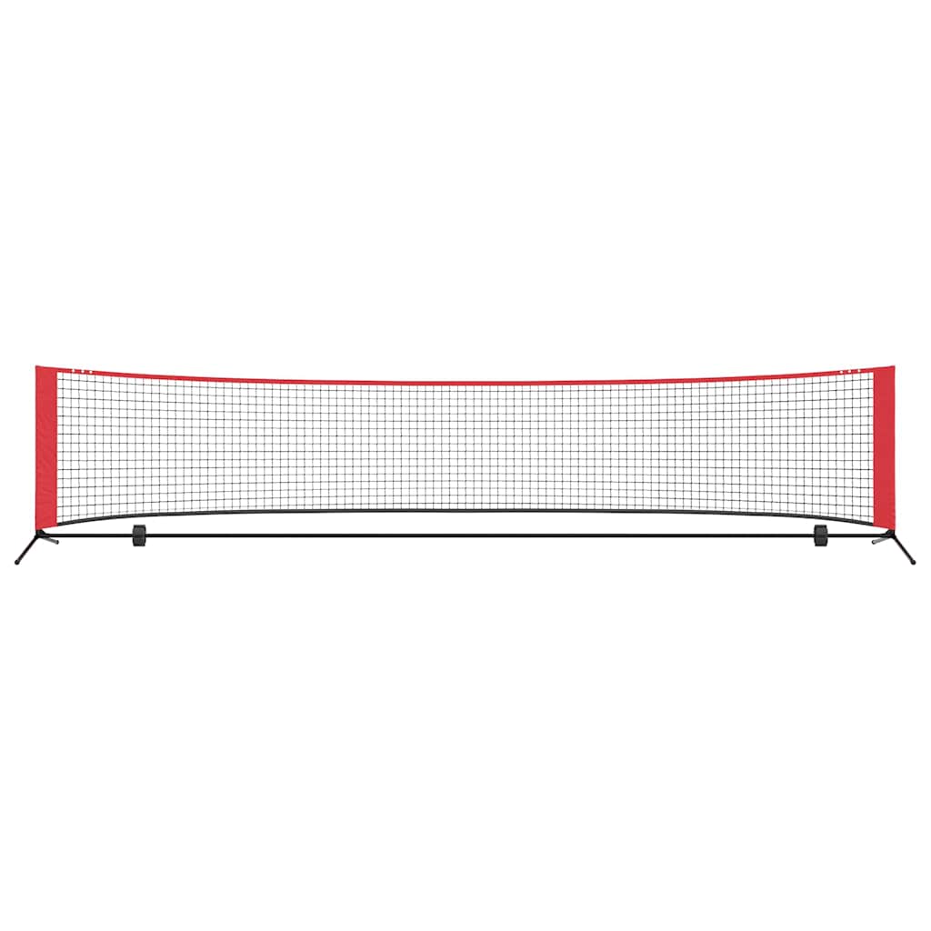 Tennis Net Sort og rød 396 x 92 x 87 cm Polyester