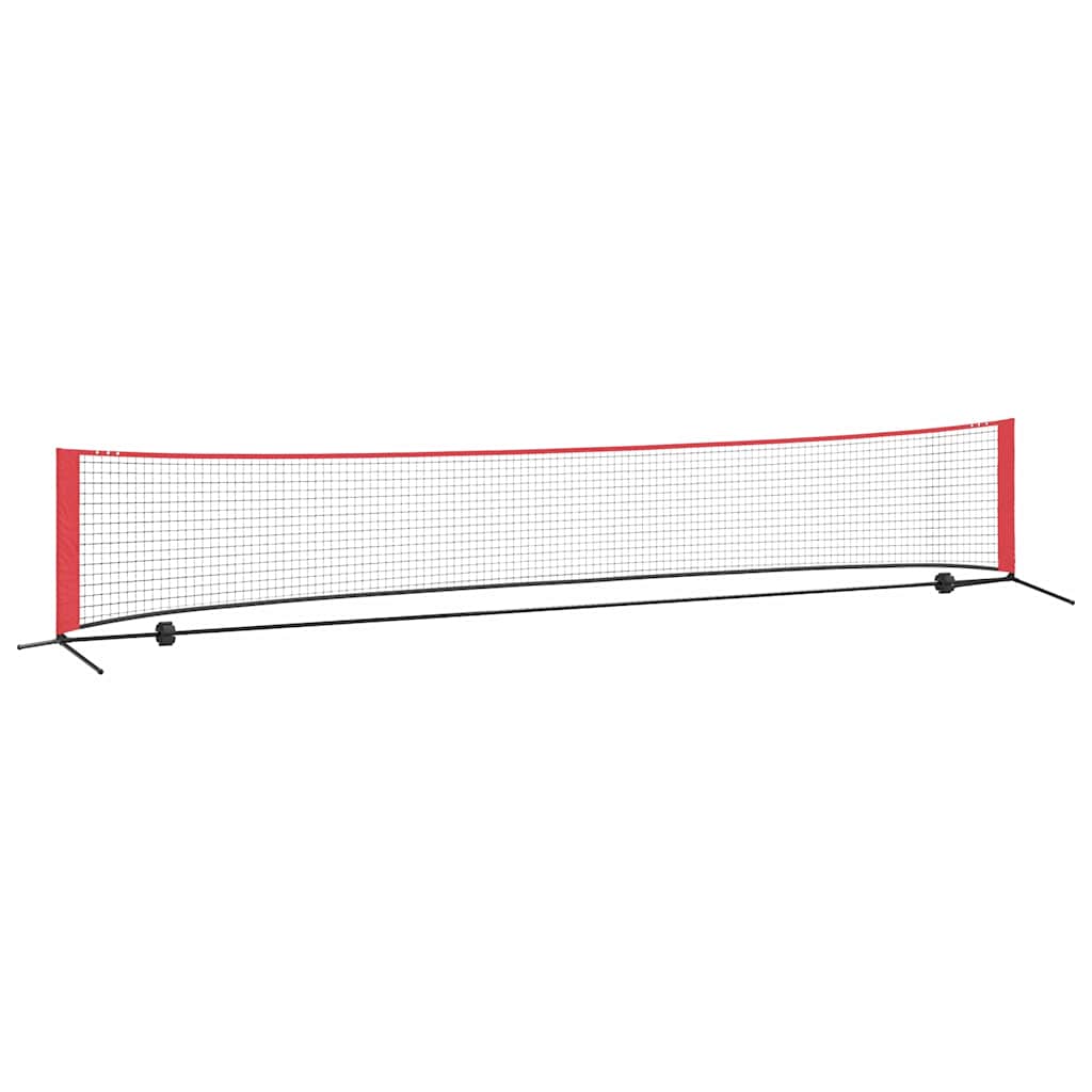 Tennis Net Sort og rød 494,5 x 90 x 87 cm Polyester