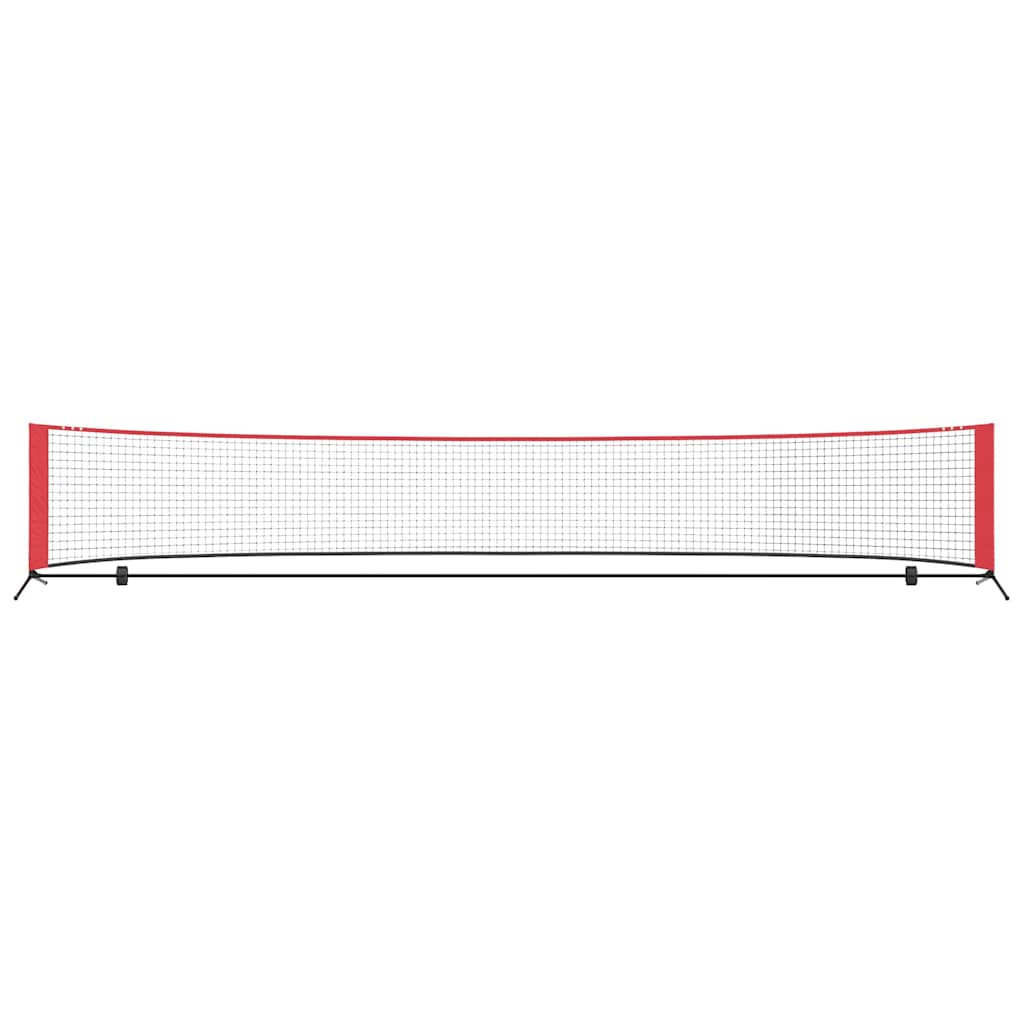 Tennis Net Sort og rød 494,5 x 90 x 87 cm Polyester