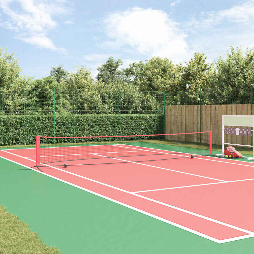 Tennis Net Sort og rød 595 x 90,5 x 87 cm Polyester