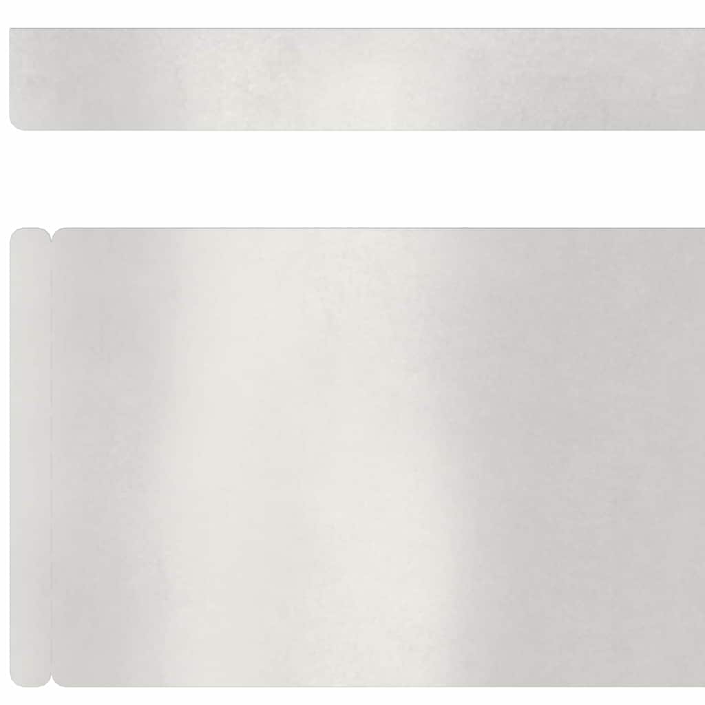 Plænekant 4 stk. 450 x 10 cm Rustfrit stål Sølv