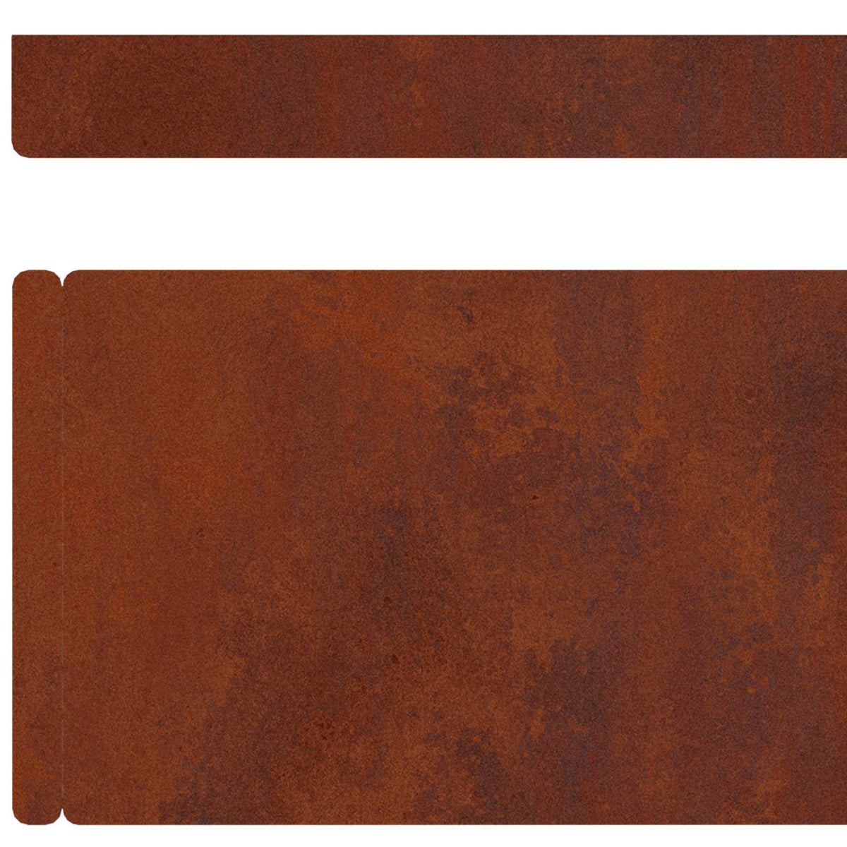 Plænekant 4 stk. 450 x 10 cm Cortenstål Rusten