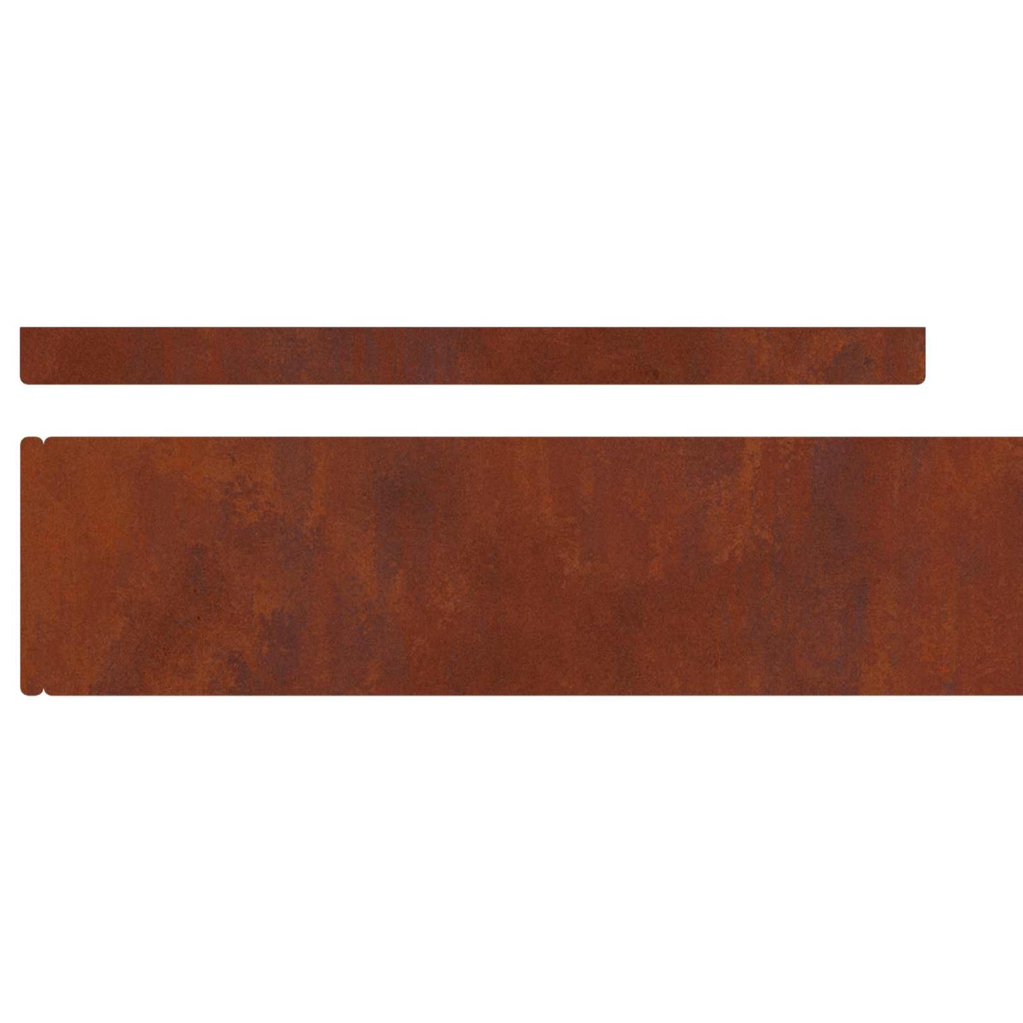 Plænekant 4 stk. 450 x 10 cm Cortenstål Rusten
