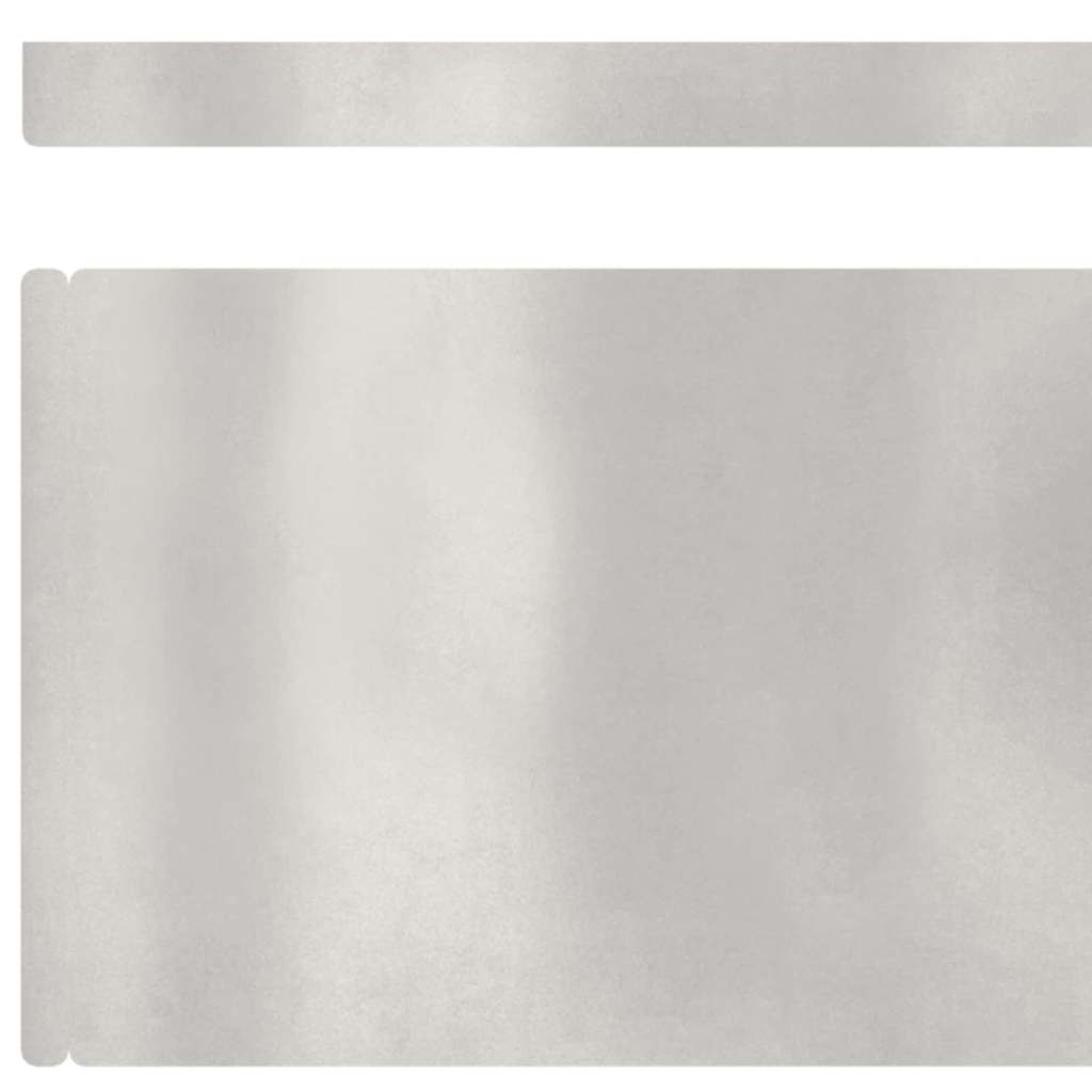 Plænekant 450 x 15 cm Rustfrit stål Sølv