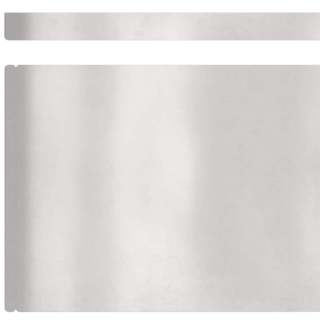 Plænekant 450 x 20 cm Rustfrit stål Sølv
