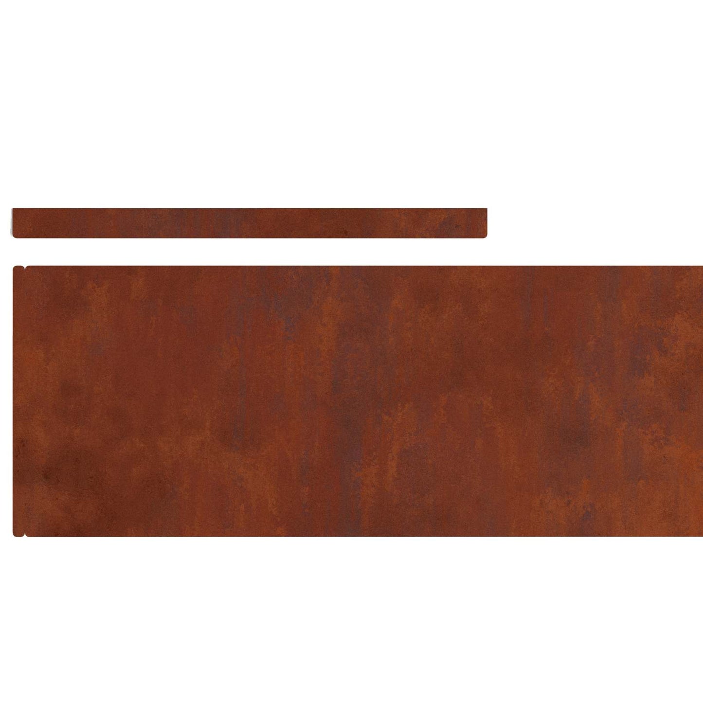 Plænekant 4 stk. 450 x 20 cm Cortenstål Rusten