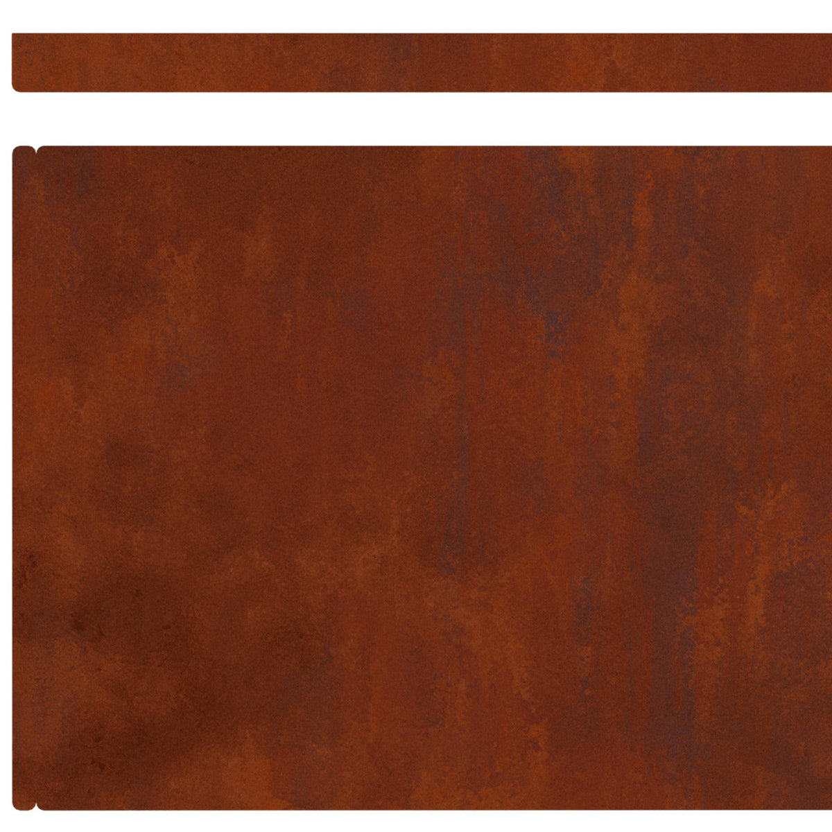 Plænekant 4 stk. 450 x 25 cm Cortenstål Rusten