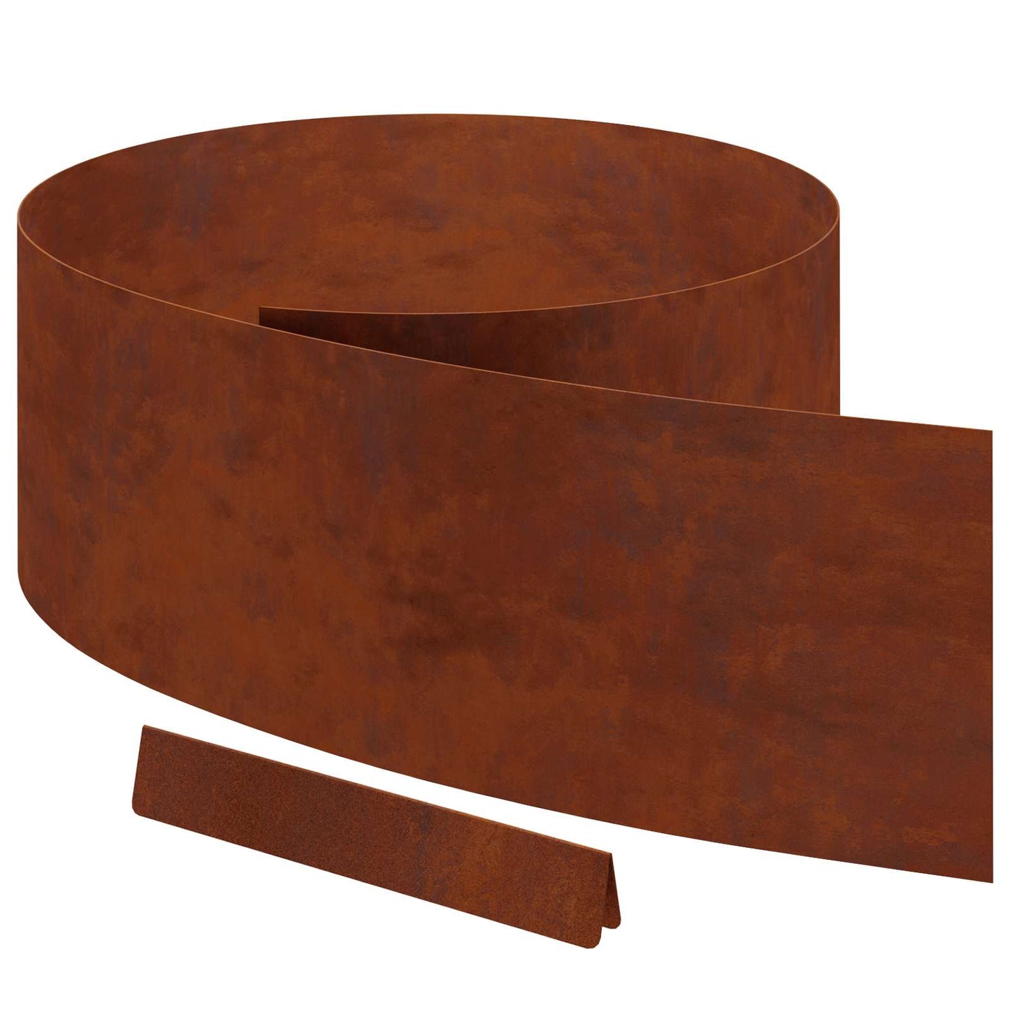 Plænekant 4 stk. 450 x 25 cm Cortenstål Rusten