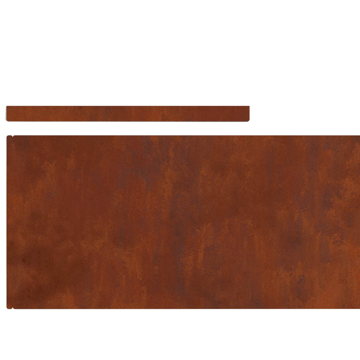 Plænekant 4 stk. 450 x 25 cm Cortenstål Rusten