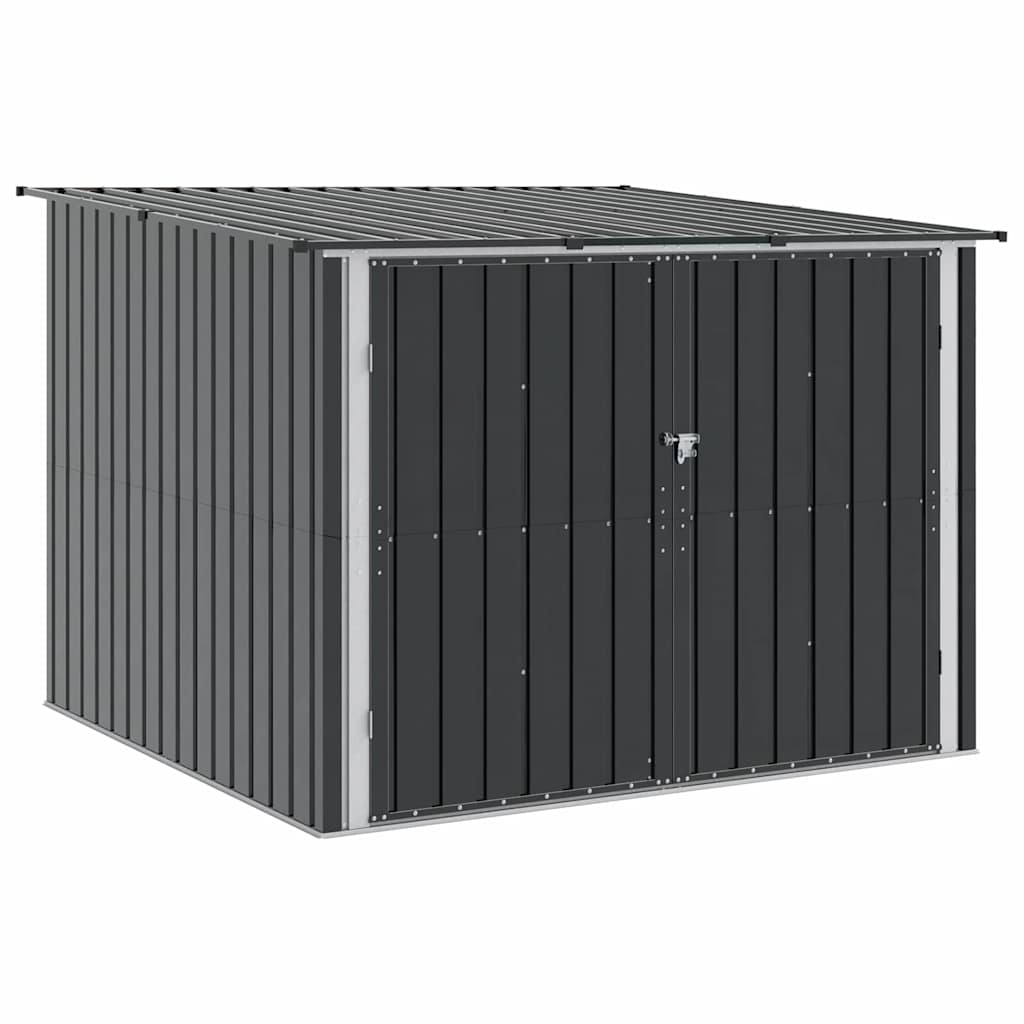 Cykelskur 3 stk. Antracit 216 x 207 x 158 cm Metal