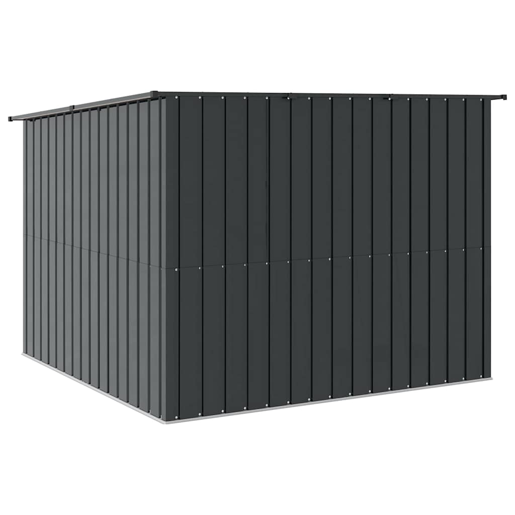 Cykelskur 3 stk. Antracit 216 x 207 x 158 cm Metal