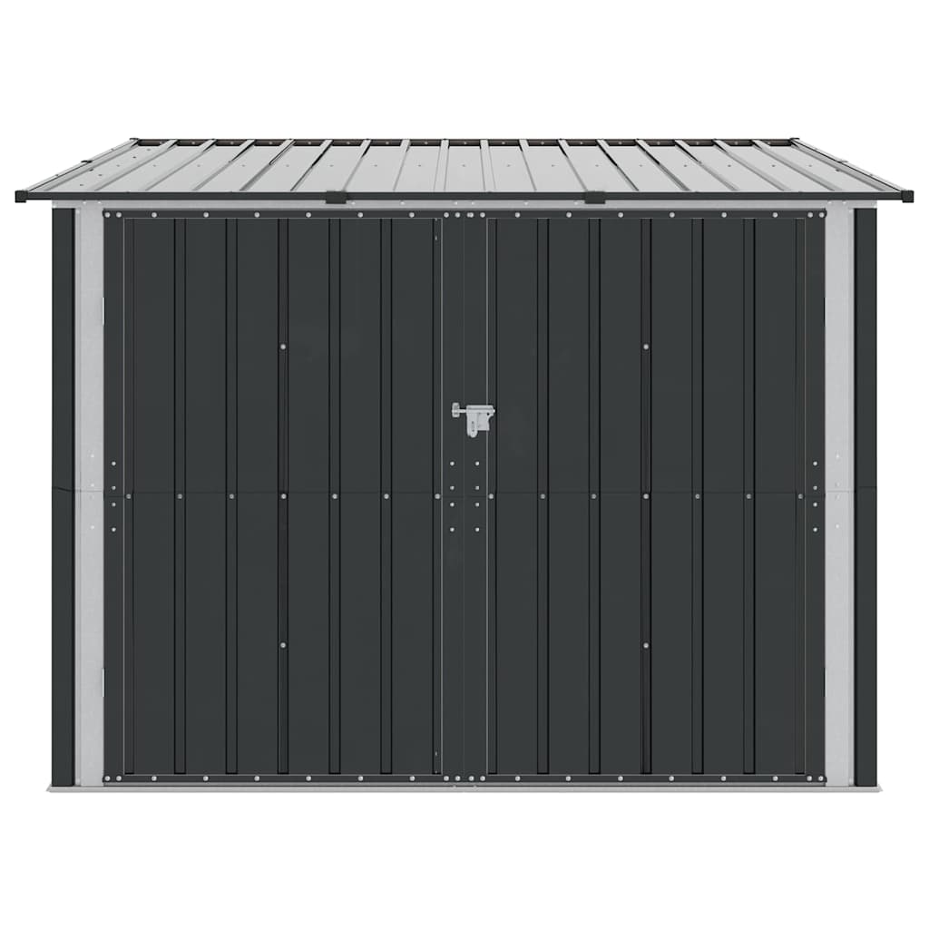 Cykelskur 3 stk. Antracit 216 x 207 x 158 cm Metal