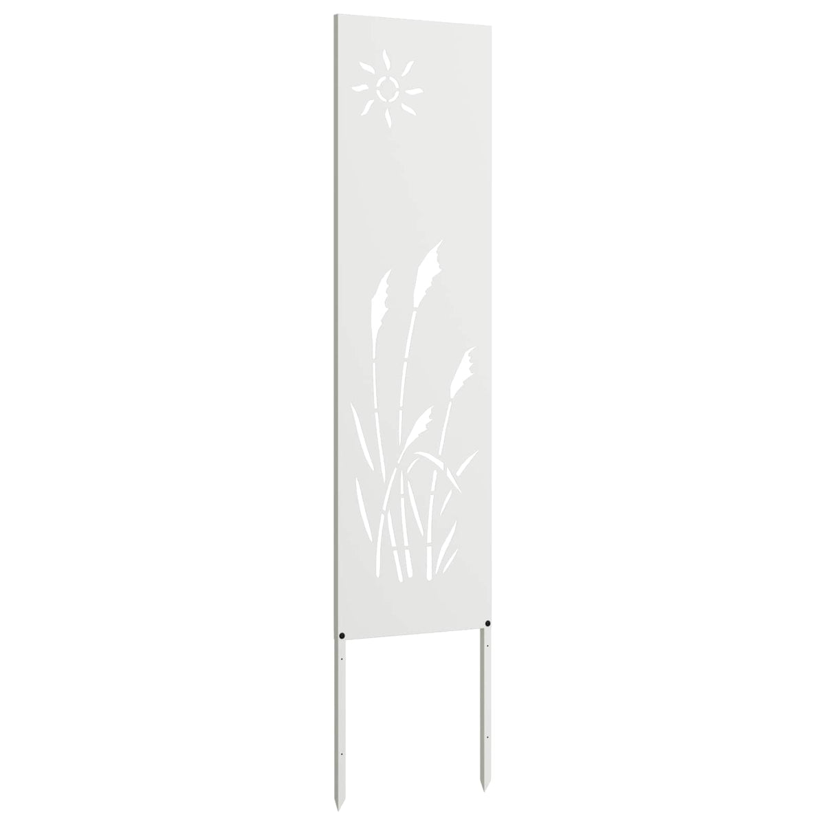 Have privatliv skærm Fretwork Hvid 32 x 140 cm Koldvalset stål