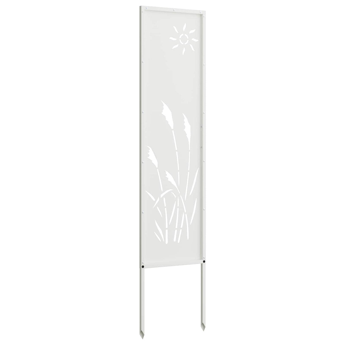 Have privatliv skærm Fretwork Hvid 32 x 140 cm Koldvalset stål