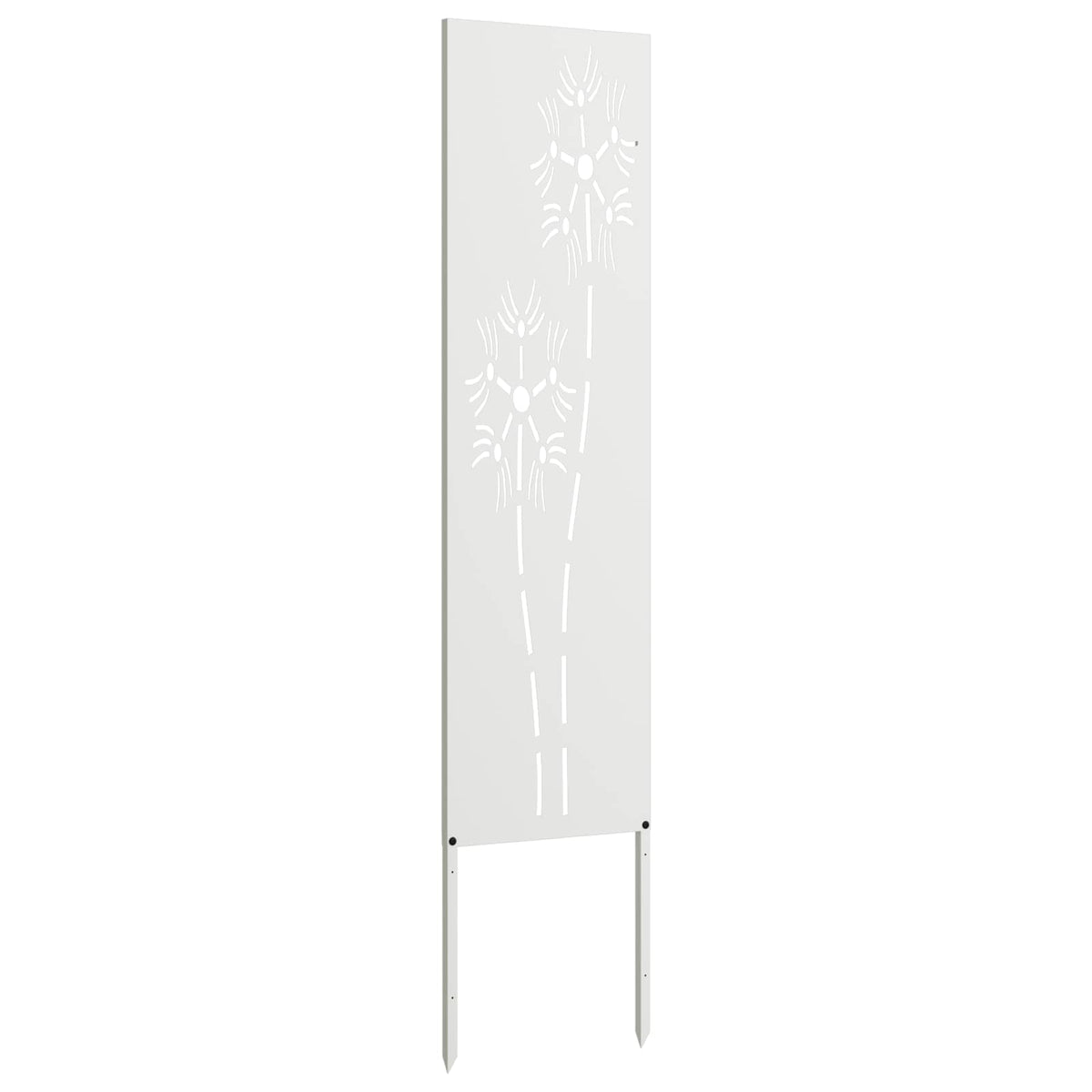 Have privatliv skærm Fretwork Hvid 32 x 140 cm Koldvalset stål
