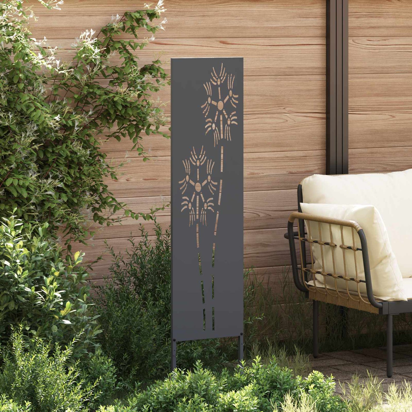 Have privatliv skærm Antracit 32 x 140 cm Koldvalset stål